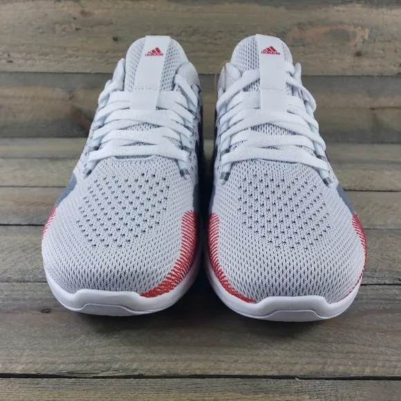 adidas Fluidflow 2.0 Mens Running Athletic Shoes Sneaker White Grey Red