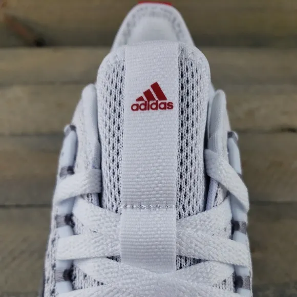 adidas Fluidflow 2.0 Mens Running Athletic Shoes Sneaker White Grey Red