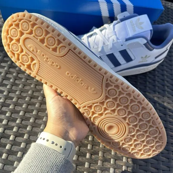 Adidas Forum CL Low White Crew Blue Gum Men's Athletic Shoes IH7821