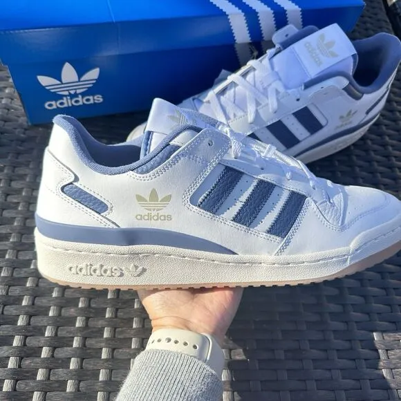 Adidas Forum CL Low White Crew Blue Gum Men's Athletic Shoes IH7821