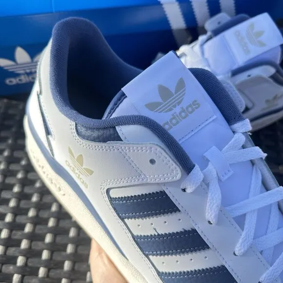 Adidas Forum CL Low White Crew Blue Gum Men's Athletic Shoes IH7821