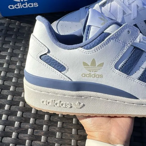 Adidas Forum CL Low White Crew Blue Gum Men's Athletic Shoes IH7821