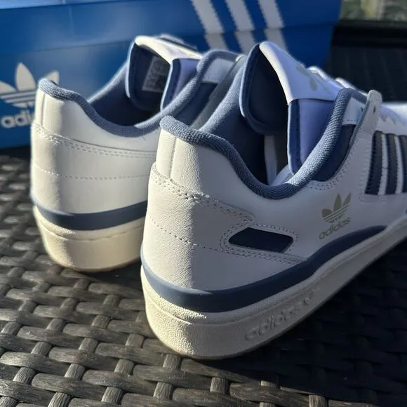 Adidas Forum CL Low White Crew Blue Gum Men's Athletic Shoes IH7821
