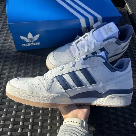 Adidas Forum CL Low White Crew Blue Gum Men's Athletic Shoes IH7821