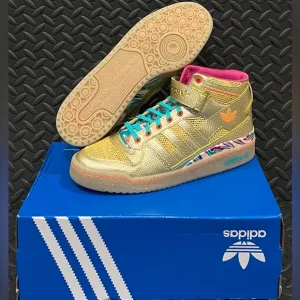 adidas Forum Mid Carnival Metallic Gold Mid Top Shoes Mens‎ Size 11.5