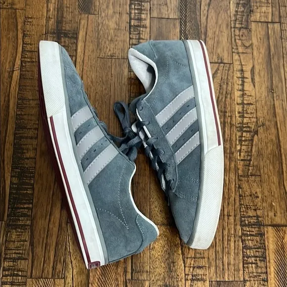 Adidas Gray Suede Sneakers Neo Mens