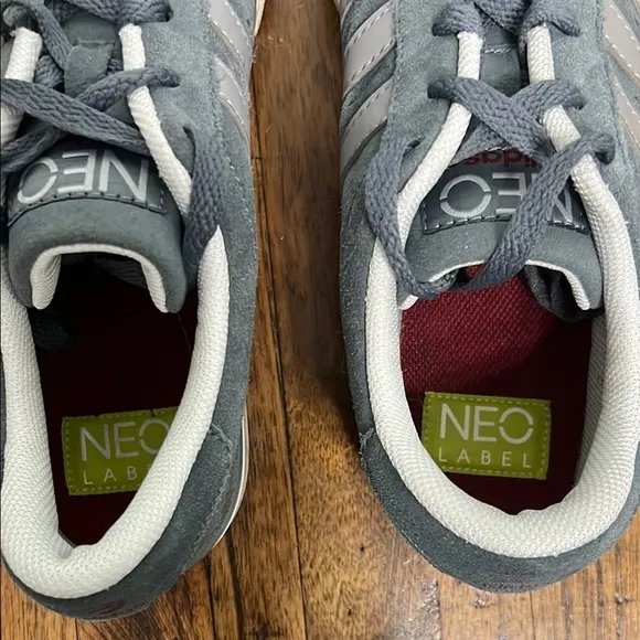 Adidas Gray Suede Sneakers Neo Mens