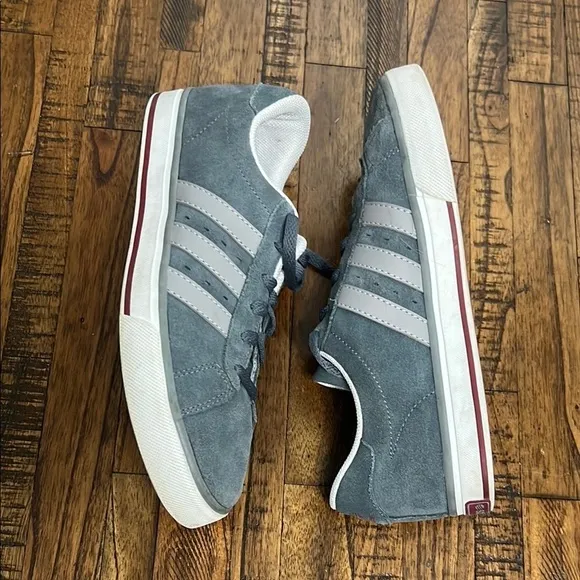 Adidas Gray Suede Sneakers Neo Mens