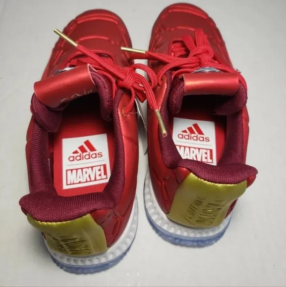 Adidas Harden Vol 3 Iron Man Tony Stark Marvel EG2626 Boys sz 5 Sneakers Shoes