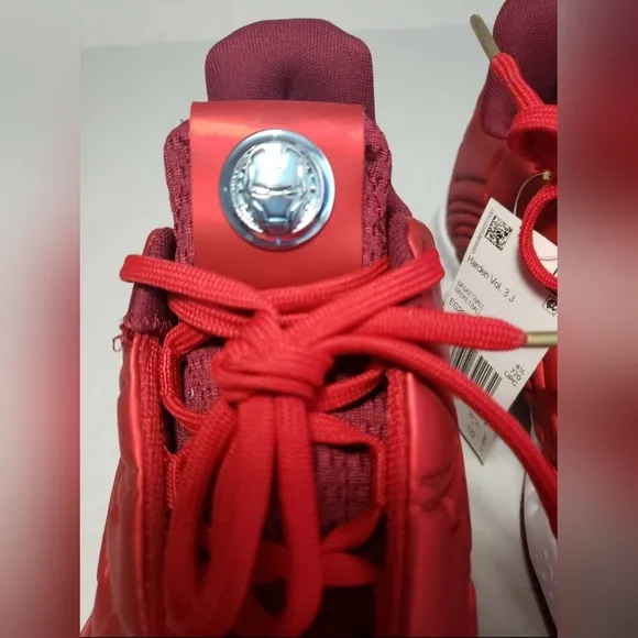 Adidas Harden Vol 3 Iron Man Tony Stark Marvel EG2626 Boys sz 5 Sneakers Shoes