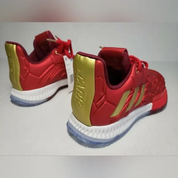 Adidas Harden Vol 3 Iron Man Tony Stark Marvel EG2626 Boys sz 5 Sneakers Shoes