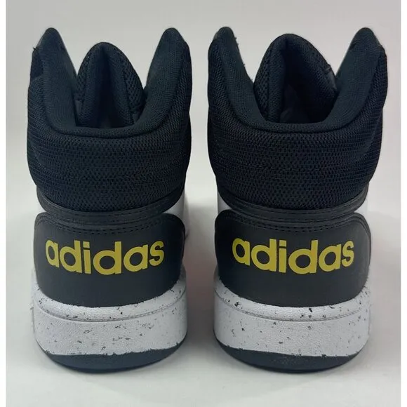 Adidas Hoops Mid 3.0 Kids Size 7 White Red Basketball Shoes Sneakers HR0227