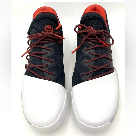 Adidas James Harden Vol 1 Pioneer BW0546 Black Scarlet White Mens Size 13.5