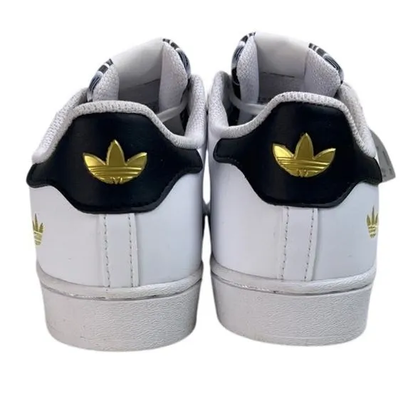adidas Kids &quot;Graphic Pop&quot; Superstar C White/Black/Gold Size 3 HP3259