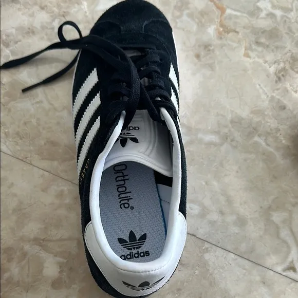 adidas Kids Gazelle Sneakers - Black and White