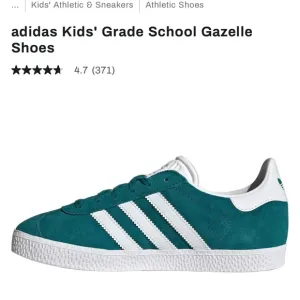 adidas Kids' Gazelle Sneakers - Teal and White