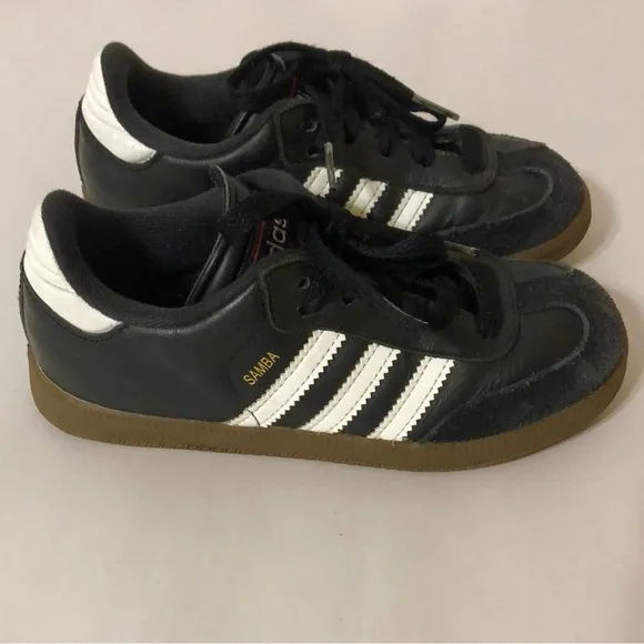 Adidas Kids Samba Black and White Shoes size 13 Kids
