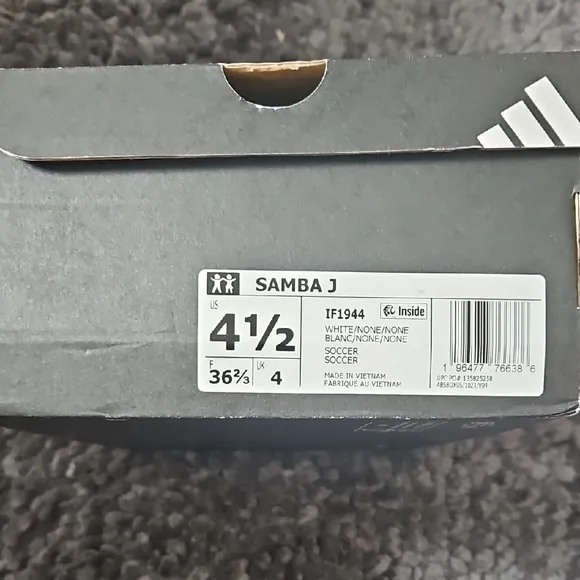 Adidas Kids Shoes White and Black