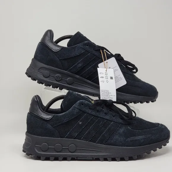 Adidas LA Trainer XLG Black Suede Men's Size 10.5 Sneakers OG Lux IH0296 New