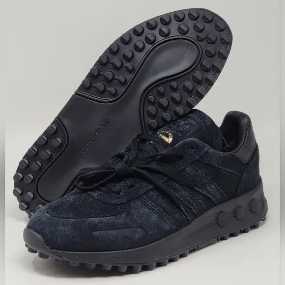 Adidas LA Trainer XLG Black Suede Men's Size 10.5 Sneakers OG Lux IH0296 New