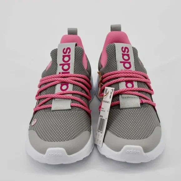 Adidas Lite Racer Adapt 5.0 Shoes Kids Size 4 in Pink/Grey NEW