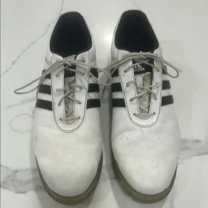 Adidas Men's Adipure Flex Golf Shoes White and Black . Size 11