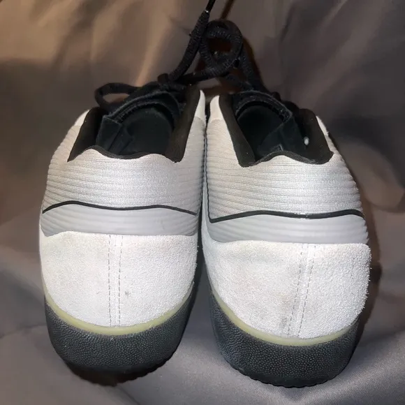 Adidas Men's Black and White Tyshawn Sneakers