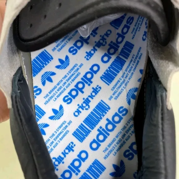 Adidas Men's Gray and Black Sneakers