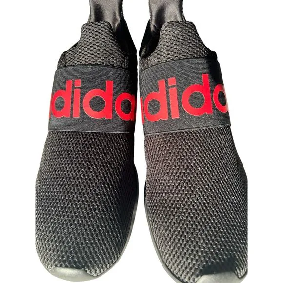 ADIDAS Men's 'Lite Racer Adapt' Running Sneaker SZ 11.5, Black/Red, Slip-On