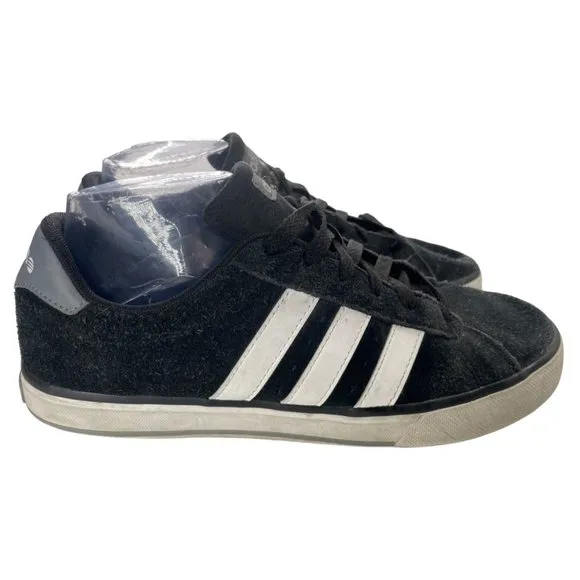 Adidas Men's Neo Label Black Suede 3 Stripe Casual Sneakers Sz 8.5M (F38338) EUC