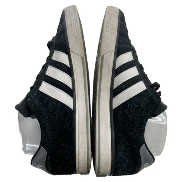Adidas Men's Neo Label Black Suede 3 Stripe Casual Sneakers Sz 8.5M (F38338) EUC