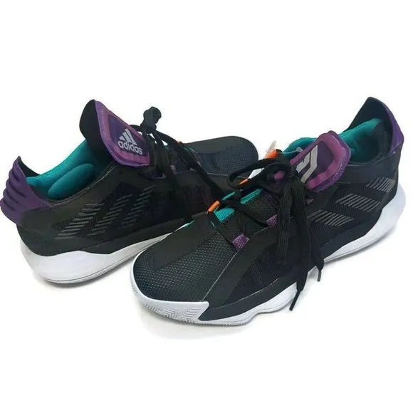 Adidas Mens Size 8 Dame 6 Basketball Shoes EH2071 Damian Lillard Purple Tongue