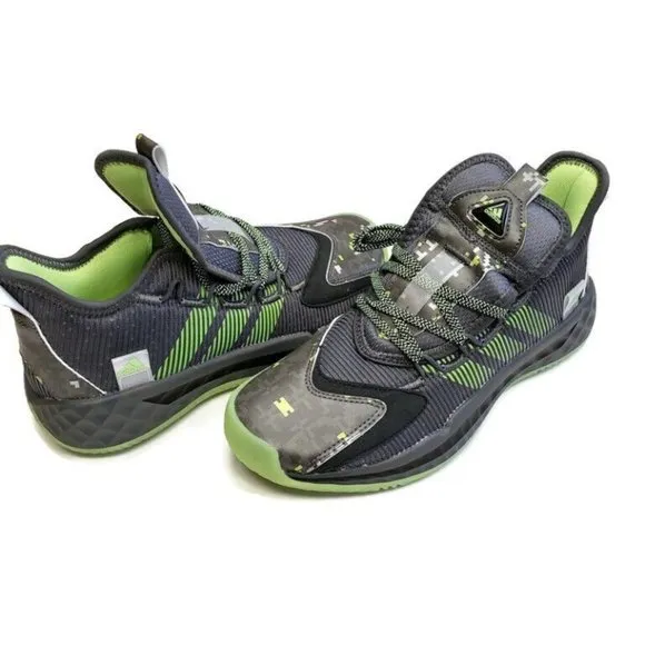 Adidas Mens Size 8 Pro Boost Low Basketball Shoes Digi Camo Green Gray FW8525