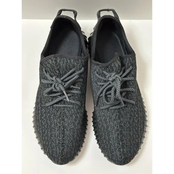 Adidas, Mens Yeezy Boost 350, Carbon Gray/Black, Size 10