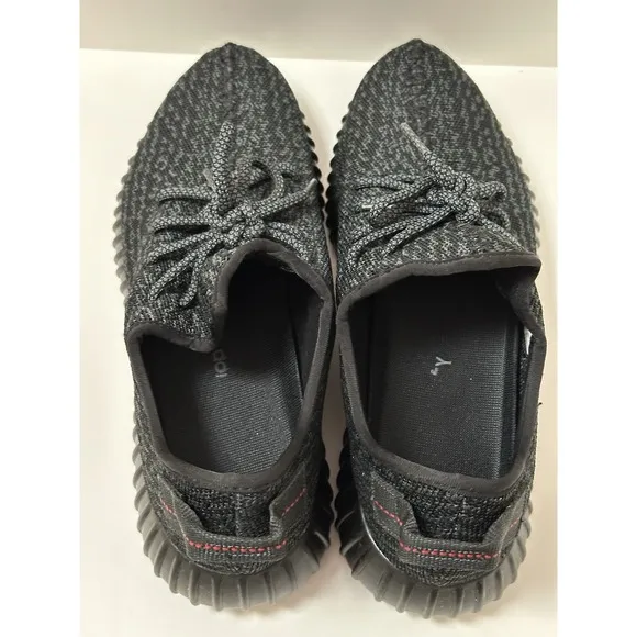 Adidas, Mens Yeezy Boost 350, Carbon Gray/Black, Size 10