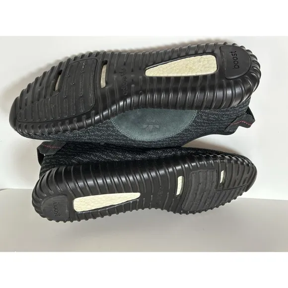 Adidas, Mens Yeezy Boost 350, Carbon Gray/Black, Size 10