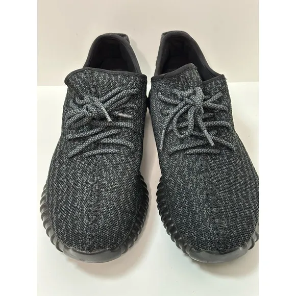 Adidas, Mens Yeezy Boost 350, Carbon Gray/Black, Size 10
