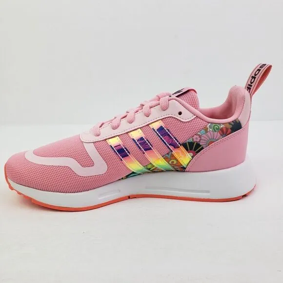 Adidas Multix J Girls Size 6.5Y Womens Sz 7.5 Pink Floral Sneaker Shoes HR1218