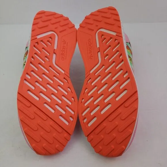 Adidas Multix J Girls Size 6.5Y Womens Sz 7.5 Pink Floral Sneaker Shoes HR1218