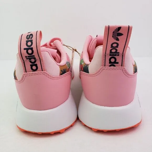 Adidas Multix J Girls Size 6.5Y Womens Sz 7.5 Pink Floral Sneaker Shoes HR1218
