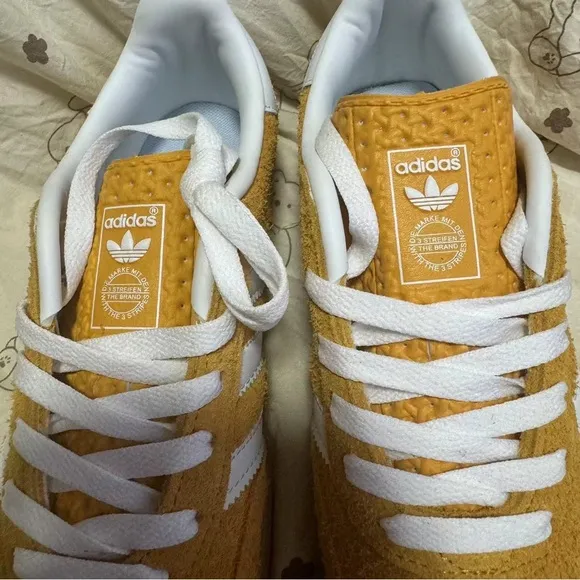 Adidas Mustard Suede Sneakers