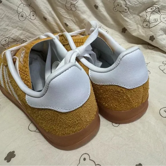 Adidas Mustard Suede Sneakers