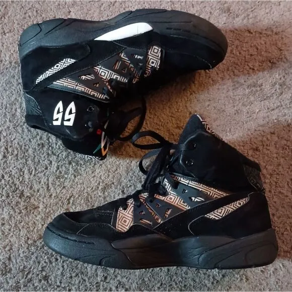 Adidas Mutombo Men's Sneakers Size 10.5 Black PRE-OWNED