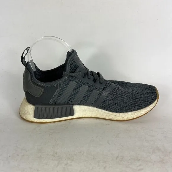 Adidas NMD R1 Sneakers Men's 7 Gray White Lace Up Low Top Running Shoes B42199
