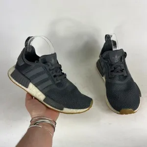 Adidas NMD R1 Sneakers Men's 7 Gray White Lace Up Low Top Running Shoes B42199