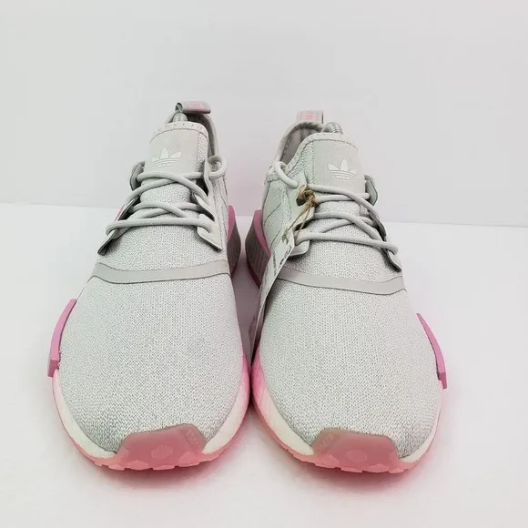 Adidas NMD R1 Womens Size 10 Gray Bliss Pink Running Sneaker Shoes GW9462