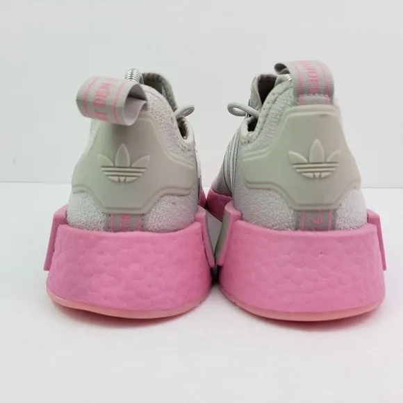 Adidas NMD R1 Womens Size 10 Gray Bliss Pink Running Sneaker Shoes GW9462