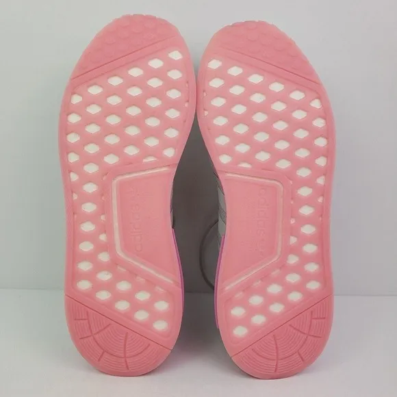 Adidas NMD R1 Womens Size 10 Gray Bliss Pink Running Sneaker Shoes GW9462