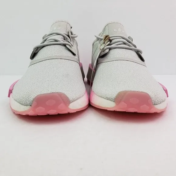 Adidas NMD R1 Womens Size 10 Gray Bliss Pink Running Sneaker Shoes GW9462