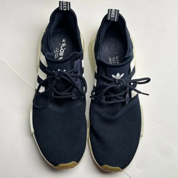 Adidas NMD_R1 Boost Shoes Navy White Gum Men's Athletic Shoes GY6057 Size 12